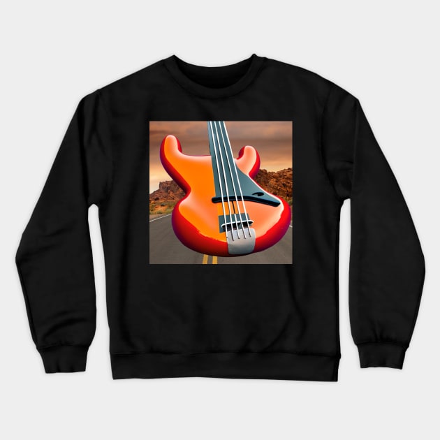 Groovin' Down The Road Crewneck Sweatshirt by Musical Art By Andrew